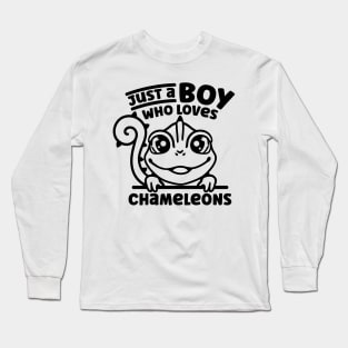 Just A Boy Who Loves Chameleons - Chameleon Long Sleeve T-Shirt